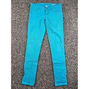 Arizona Jean Co Juniors Sz 1 Super Skinny Jeans Electric Blue Y2K